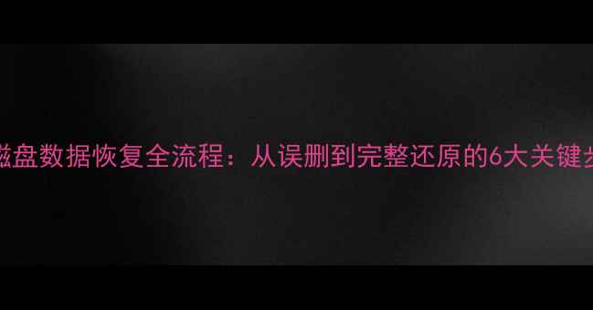 图片 32G磁盘数据恢复全流程：从误删到完整还原的6大关键步骤1