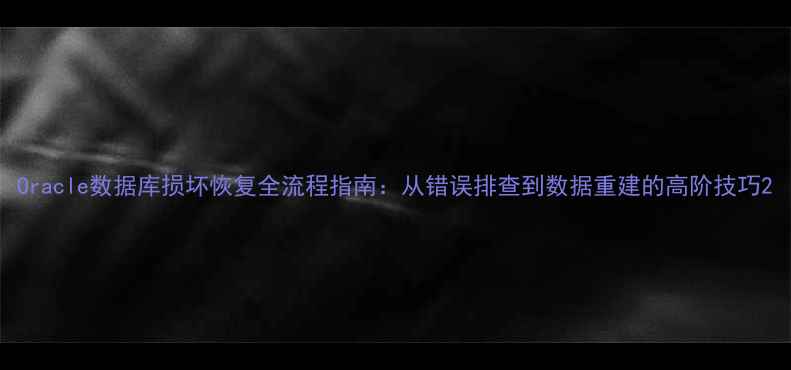 图片 Oracle数据库损坏恢复全流程指南：从错误排查到数据重建的高阶技巧2