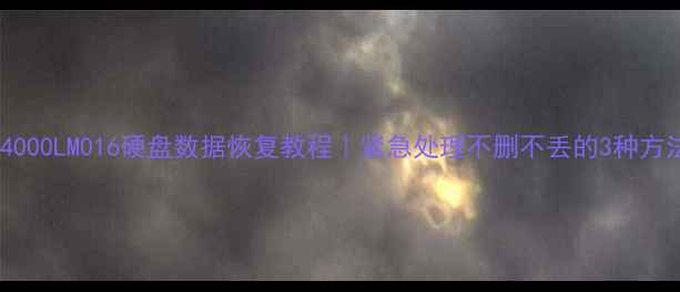 图片 ST4000LM016硬盘数据恢复教程｜紧急处理不删不丢的3种方法2