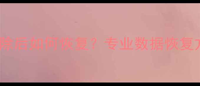 图片 vivo手机数据清除后如何恢复？专业数据恢复方法及注意事项2