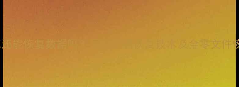 图片 全零填充还能恢复数据吗？深度数据恢复技术及全零文件恢复方案2