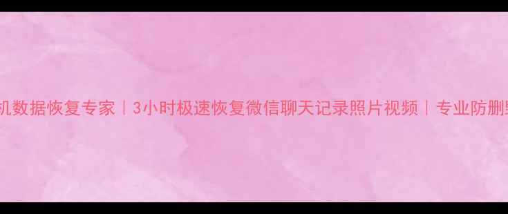 图片 广州手机数据恢复专家｜3小时极速恢复微信聊天记录照片视频｜专业防删毁服务2