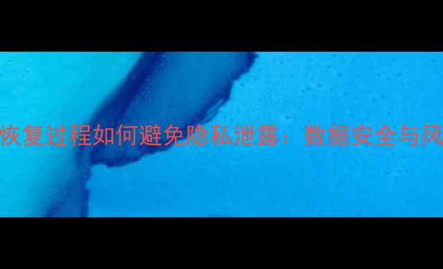 图片 硬盘数据恢复过程如何避免隐私泄露：数据安全与风险防范全