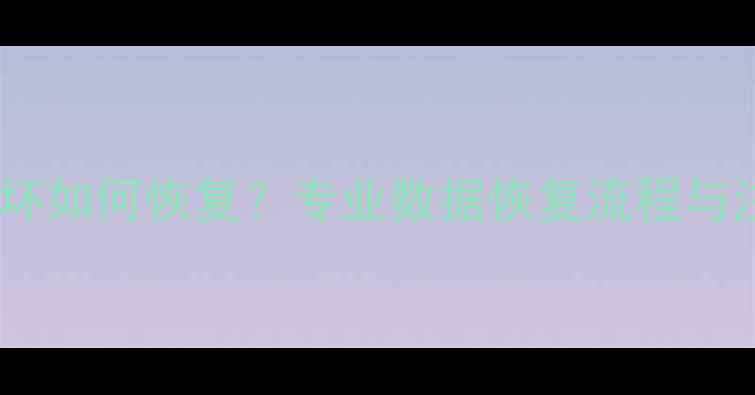 图片 硬盘数据损坏如何恢复？专业数据恢复流程与注意事项全1