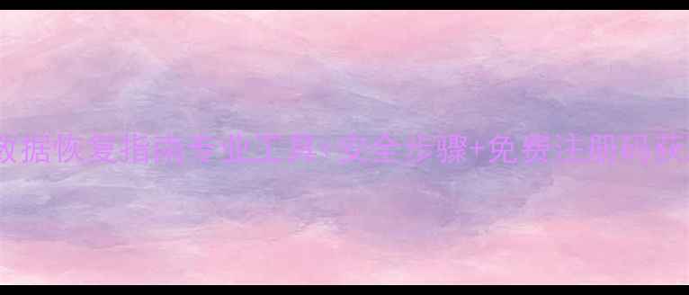 图片 高效硬盘数据恢复指南专业工具+安全步骤+免费注册码获取全攻略1