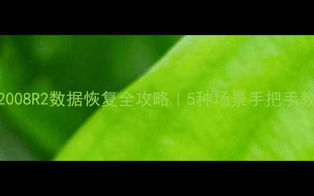 图片 📌SQLServer2008R2数据恢复全攻略｜5种场景手把手教程+避坑指南