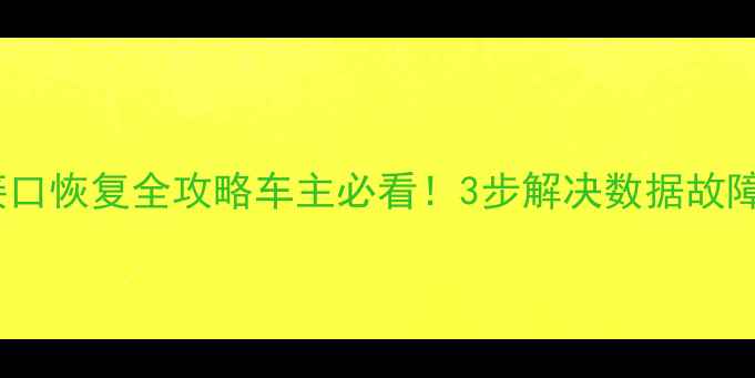 图片 🚗💡特斯拉数据接口恢复全攻略车主必看！3步解决数据故障（附工具清单）1