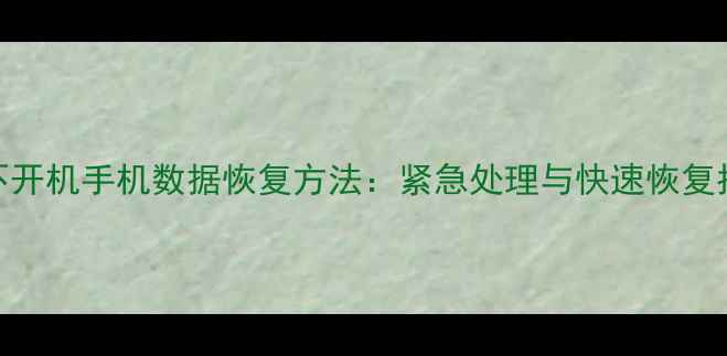 图片 3种不开机手机数据恢复方法：紧急处理与快速恢复指南2