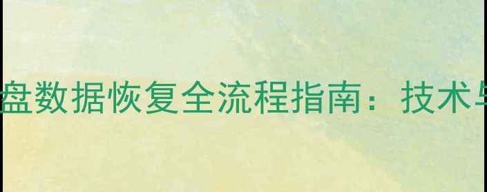 图片 Air固态硬盘数据恢复全流程指南：技术与实操步骤
