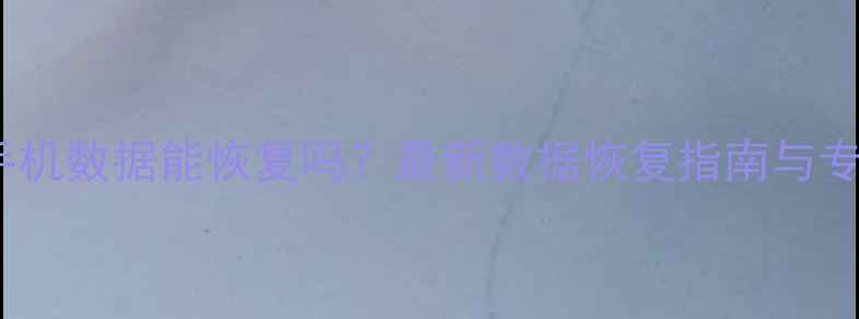 图片 BL锁清除后手机数据能恢复吗？最新数据恢复指南与专业解决方案1
