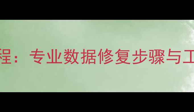 图片 CF卡数据丢失全流程恢复教程：专业数据修复步骤与工具推荐（附免费软件下载）