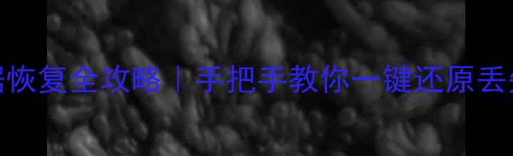 图片 Excel表格数据恢复全攻略｜手把手教你一键还原丢失表格！💻✨1