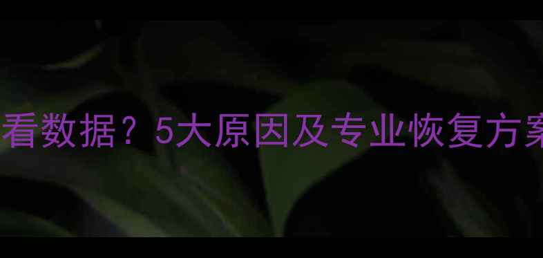 图片 OPPO云恢复无法查看数据？5大原因及专业恢复方案（附图文教程）2