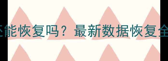 图片 OPPO手机清除数据后还能恢复吗？最新数据恢复全攻略（附详细教程）1