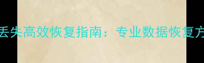 图片 RAID5磁盘数据丢失高效恢复指南：专业数据恢复方案与操作步骤1