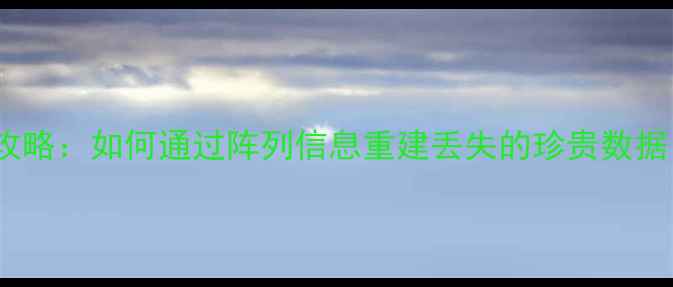 图片 RAID阵列数据恢复全攻略：如何通过阵列信息重建丢失的珍贵数据（附专业操作指南）1