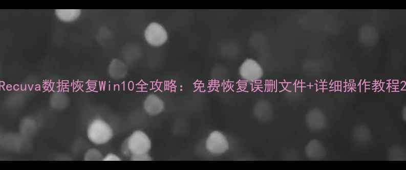 图片 Recuva数据恢复Win10全攻略：免费恢复误删文件+详细操作教程2