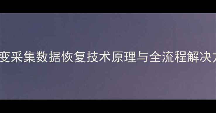 图片 TD应变采集数据恢复技术原理与全流程解决方案2