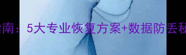 图片 WPS文档丢失必读指南：5大专业恢复方案+数据防丢秘籍（附免费工具）