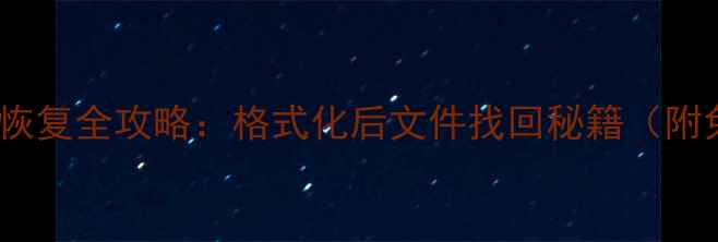图片 WinHex数据恢复全攻略：格式化后文件找回秘籍（附免费教程）2