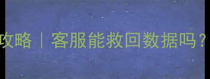 图片 iCloud数据恢复全攻略｜客服能救回数据吗？附保姆级操作指南