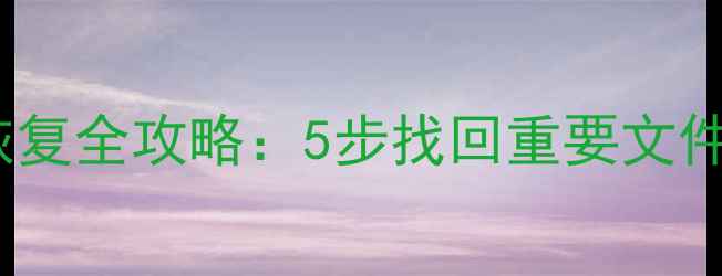 图片 mini内存卡数据恢复全攻略：5步找回重要文件（含工具测评）1