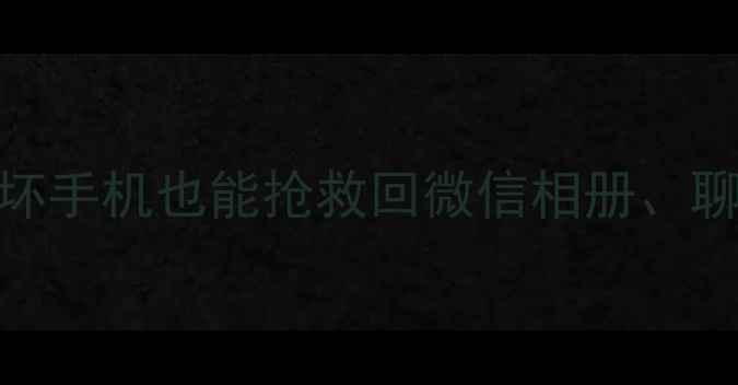图片 ✨成都手机数据恢复全攻略｜坏手机也能抢救回微信相册、聊天记录（附免费咨询渠道）✨