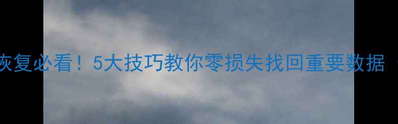 图片 ✨手机电脑文件恢复必看！5大技巧教你零损失找回重要数据（附实操教程）🌟