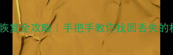 图片 ✨魅族21降级后数据恢复全攻略｜手把手教你找回丢失的相册聊天记录文件💻2