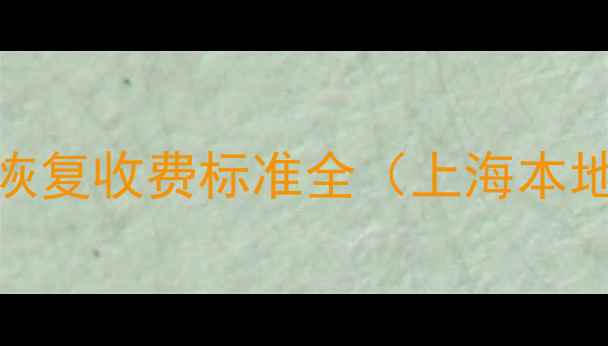 图片 万达广场U盘数据恢复收费标准全（上海本地服务费用明细）2