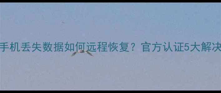 图片 三星手机丢失数据如何远程恢复？官方认证5大解决方案