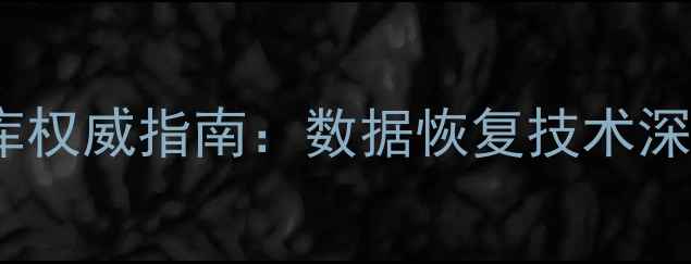 图片 中国灾害恢复案例数据库权威指南：数据恢复技术深度与灾后重建最佳实践2