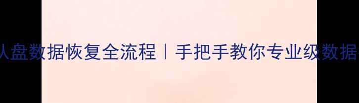 图片 主盘从盘数据恢复全流程｜手把手教你专业级数据找回1