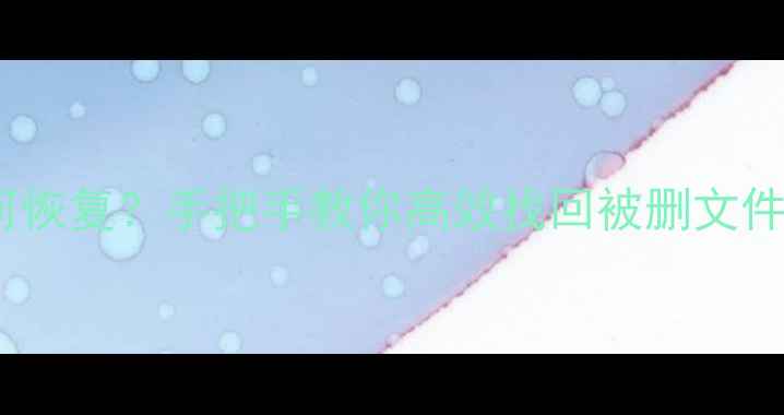 图片 储存卡误覆盖数据如何恢复？手把手教你高效找回被删文件（附免费工具推荐）1