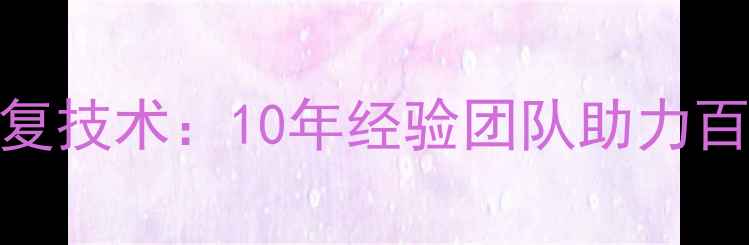 图片 全国领先数据恢复技术：10年经验团队助力百万用户数据重生