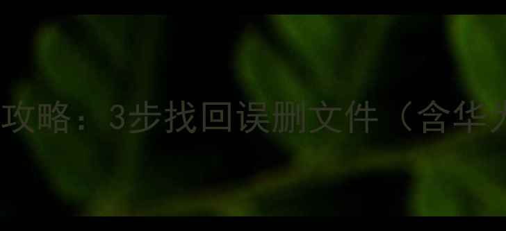 图片 华为手机数据恢复全攻略：3步找回误删文件（含华为平板PC恢复教程）1