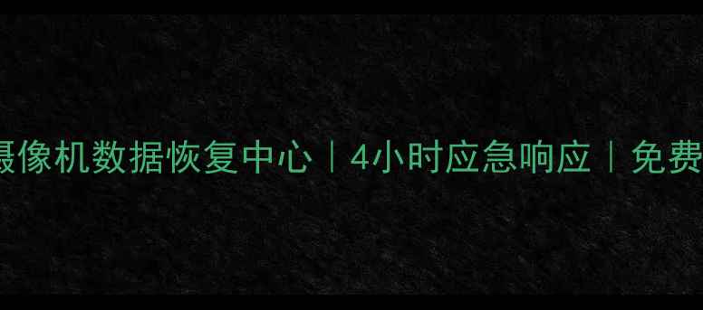 图片 南京专业摄像机数据恢复中心｜4小时应急响应｜免费诊断服务1