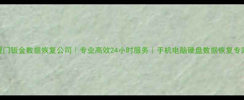 图片 厦门钣金数据恢复公司｜专业高效24小时服务｜手机电脑硬盘数据恢复专家