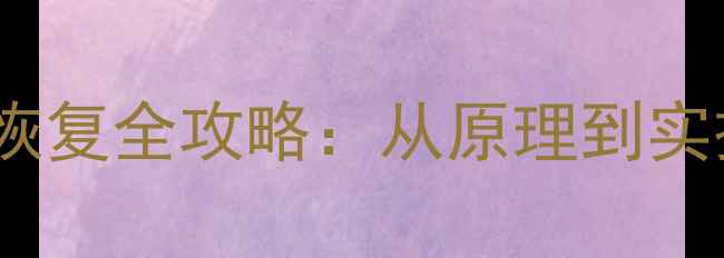 图片 反复覆盖的数据恢复全攻略：从原理到实操的保姆级指南2