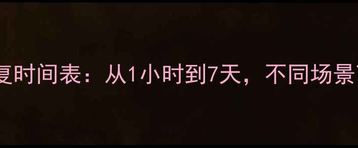图片 国安局数据恢复时间表：从1小时到7天，不同场景下的处理流程1