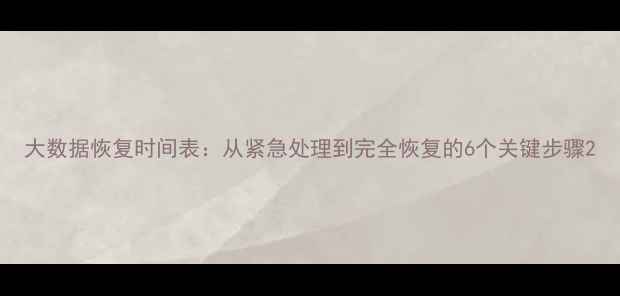 图片 大数据恢复时间表：从紧急处理到完全恢复的6个关键步骤2