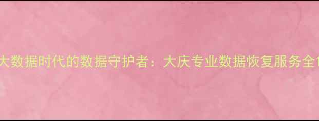 图片 大数据时代的数据守护者：大庆专业数据恢复服务全1