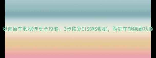 图片 奥迪原车数据恢复全攻略：3步恢复EISBMS数据，解锁车辆隐藏功能