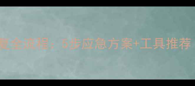 图片 存储池损坏数据恢复全流程：5步应急方案+工具推荐（附企业级案例）2