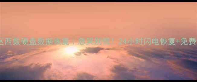 图片 市中区西数硬盘数据恢复｜急哭别慌！24小时闪电恢复+免费诊断1