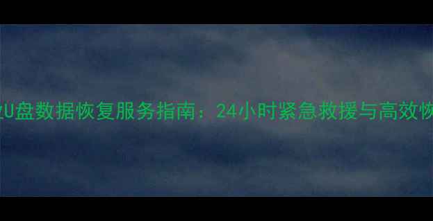 图片 常州专业U盘数据恢复服务指南：24小时紧急救援与高效恢复方案2