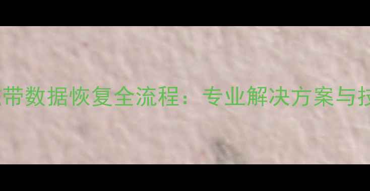 图片 录像机磁带数据恢复全流程：专业解决方案与技术指南1