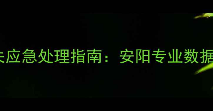 图片 微信数据丢失应急处理指南：安阳专业数据恢复服务全2