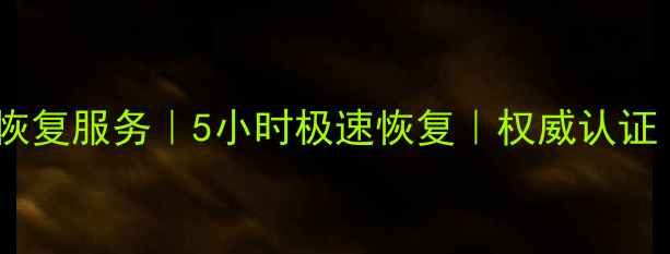 图片 成都专业硬盘数据恢复服务｜5小时极速恢复｜权威认证｜24小时应急支持2