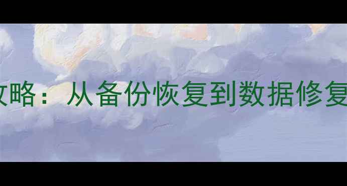 图片 数据恢复全攻略：从备份恢复到数据修复的完整指南2